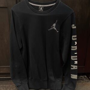 Jordan Men's Black Crewneck Sweater